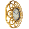 Часы настенные фигурные «Мальва», золотые