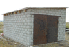 Строительство гаража с односкатной крышей