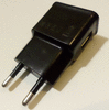Сетевой USB-адаптер, вход: 220V-240V 0.35A выход: 5V 1000mA, б/у