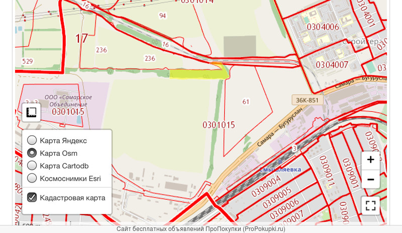 Кадастровая карта волжского района самарской области