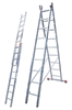 Алюминиевая двухсекционная универсальная лестница Corda 2х11