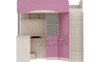 Комплект мебели для детской Бэмби-4М МДФ Розовый металлик 2,03м