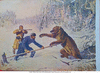 Редкая открытка " На медведя " 1933 год