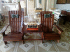 Кресло двойное со столиком из массива акации